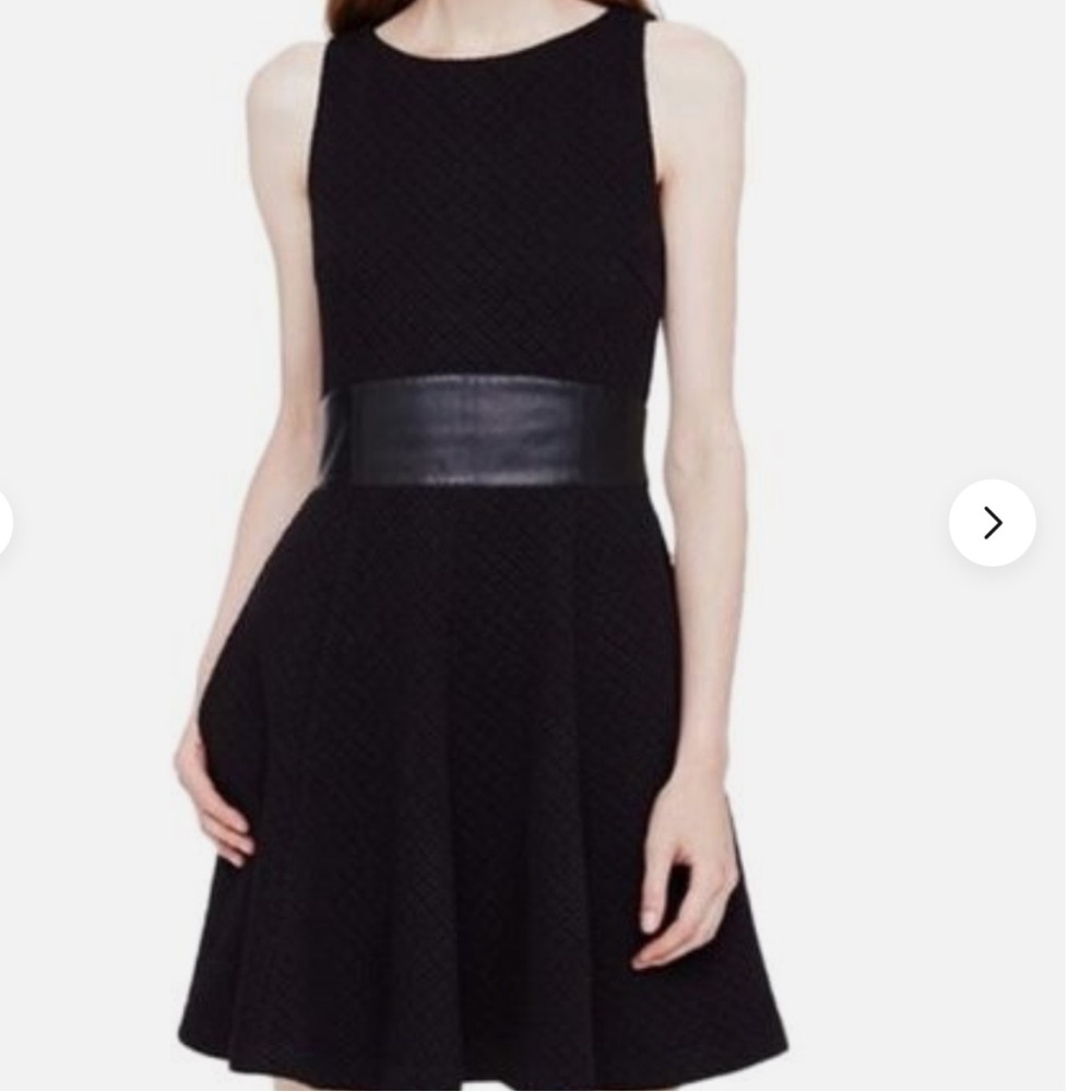 Club Monaco Diamond Quilted Fit & Flare Tabitha Dress